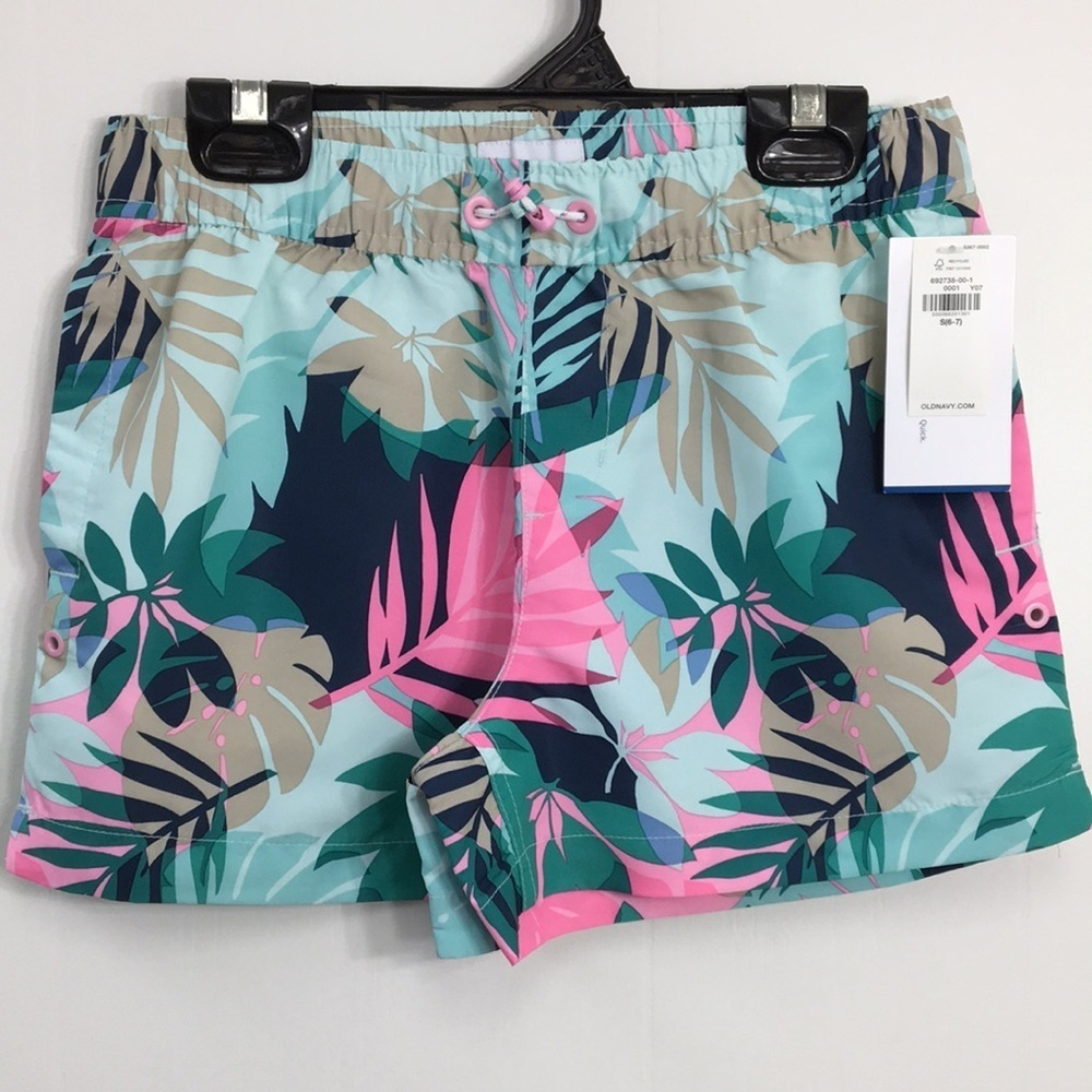 H&M / Old Navy Girls Swim Shorts Bundle of 2 Size 6/7 NEW With Tags - Picture 5 of 9